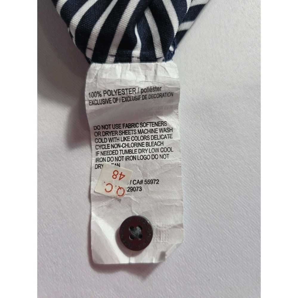 Original Penguin Polo Shirt XL Navy Stripe Golf Classic MSRP $60 NWT - Picture 8 of 8